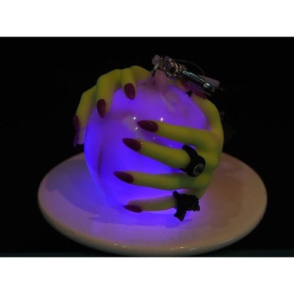 Bath Body Works Halloween Crystal Ball LED Light-Up PocketBac Holder Keychain - Picture 3 of 11